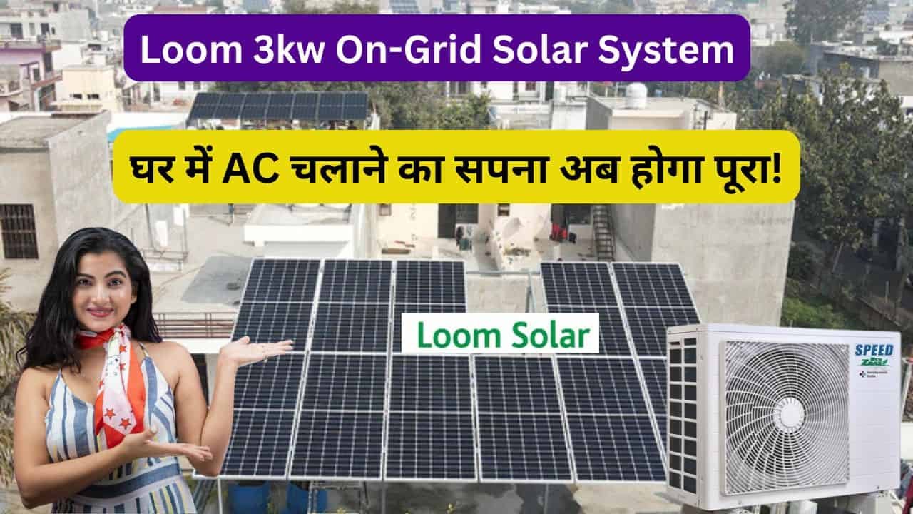 Loom Solar 3kW Grid Connected System price