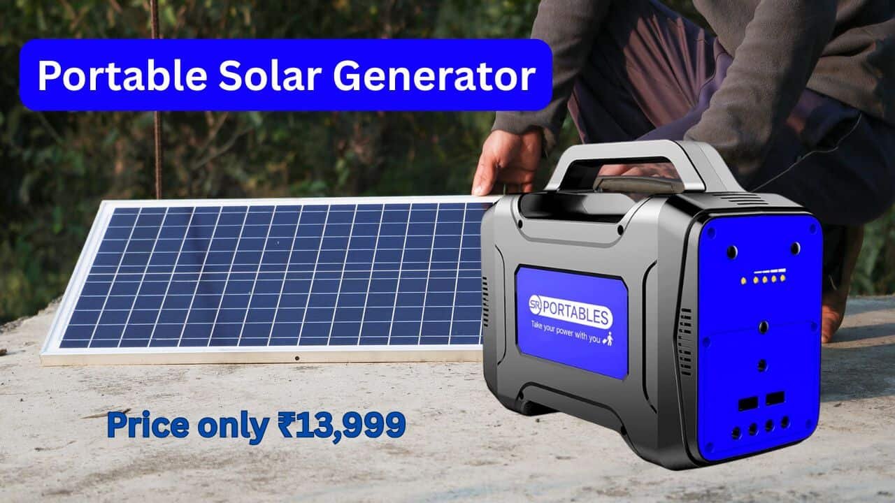 SR Portable solar generator for camping