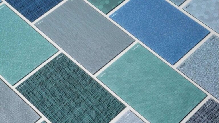 Blue-Green Solar Panels on Rooftops